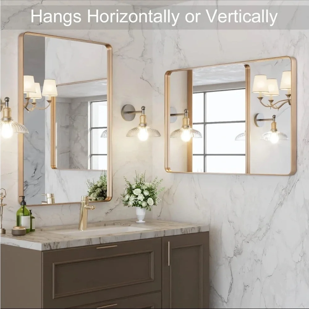 Elegant silver Framed Bathroom Mirror